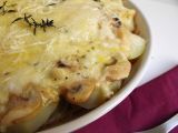 Receta Gratinado de patata, champiñones y cebolla