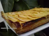 Receta Hojaldre de manzana con crema pastelera (paso a paso)