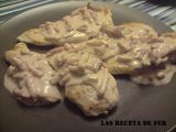 Receta Pechuga de pollo en salsa de foie