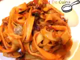 Receta Tallarines amb escopinyes