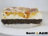 Receta Mousse de crema catalana sobre brownie