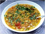 Receta Sopa india de lentejas con verduras