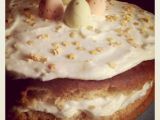 Receta Mona de zanahoria con crema de mascarpone al limón