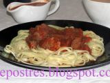 Receta Carrillada con tallarines y salsa con tomate