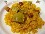 Receta Arroz con alcachofas y chorizo