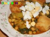 Receta Potaje de garbanzos con espinacas y albóndigas de bacalao