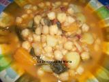 Receta Potaje de garbanzos con bacalao