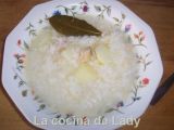 Receta Arroz blanco con bacalao