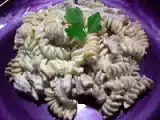 Receta Fusilli con setas a la crema