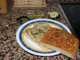 Receta Bocadillo de focaccia con lomo verde y parmesano (concurso bocadillos)