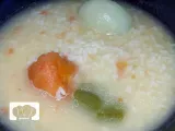 Receta Sopa de arroz. receta de sobras.
