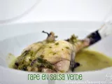Receta Rape en salsa verde
