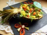 Receta Ensalada tropical en piña natural