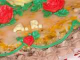 Receta Tarta carbayon con rosas de mantequilla
