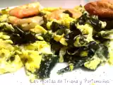 Receta Revuelto de algas portomuiños, langostinos y gambas blancas de...