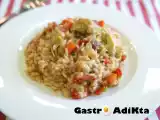 Receta Risotto de alcachofas, cebolla morada y romero