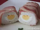 Receta Pastel de pollo con huevo cocido y bacon