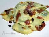 Receta Raviolis rellenos de espinacas y ricotta