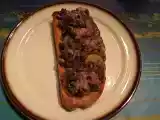 Receta Tosta con butifarra y morcilla rios