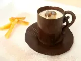 Receta Como hice la taza de chocolate con relleno de mascarpone ?