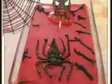 Receta Tarta spiderman de galletas.