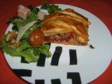 Receta Empanada de pulpo en hojaldre y ensalada de paté.