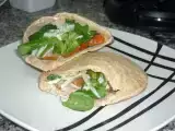 Receta Pita vegetal con salsa kebab.