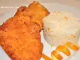 Receta Arroz a la naranja con filetes empanados