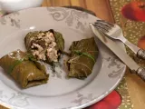 Receta Dolmades con salsa tzatziki casera