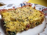 Receta Quiche de espinacas con lacon