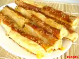 Receta Flautas de jamón y queso