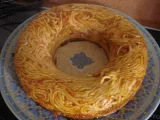 Receta Corona de espaguetis