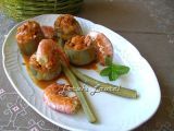 Receta Alcachofas rellenas de gambas