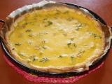 Receta Quiche vegana de brécol con zanahorias