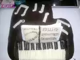 Receta Tarta fondant de piano