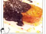 Receta Torrijas en almibar de naranja y chocolate