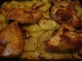 Receta Pollo al horno con tomillo limonero y patatas