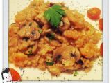 Receta Risotto de gambas y champiñones