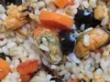 Receta Ensalada de arroz con mejillones