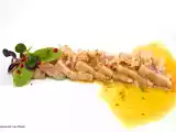 Receta Ventresca de atún con vinagreta de mijo, naranja y hueva de maruca