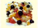 Receta Ensalada de pepino y frutas