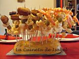 Receta Brochetas de aperitivo infantiles