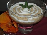 Receta Mousse de turron de chocolate blanco crujiente