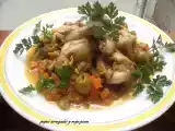 Receta Jamoncitos de pollo con verdura