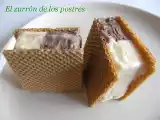 Receta Helado corte bicolor