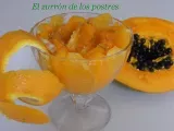 Receta Papaya con naranja