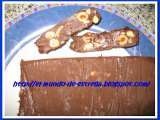 Receta Barra de chocolate con miel y frutos secos