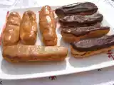 Receta Relámpagos (éclairs) tradicionales: de café y de chocolate