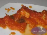 Receta Pez espada con salsa de tomate casera