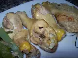 Receta Jamoncitos de pollo con judias verdes.